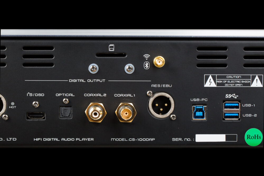 Cayin CS-100DAP High End Digital-Audio-Player anschluss