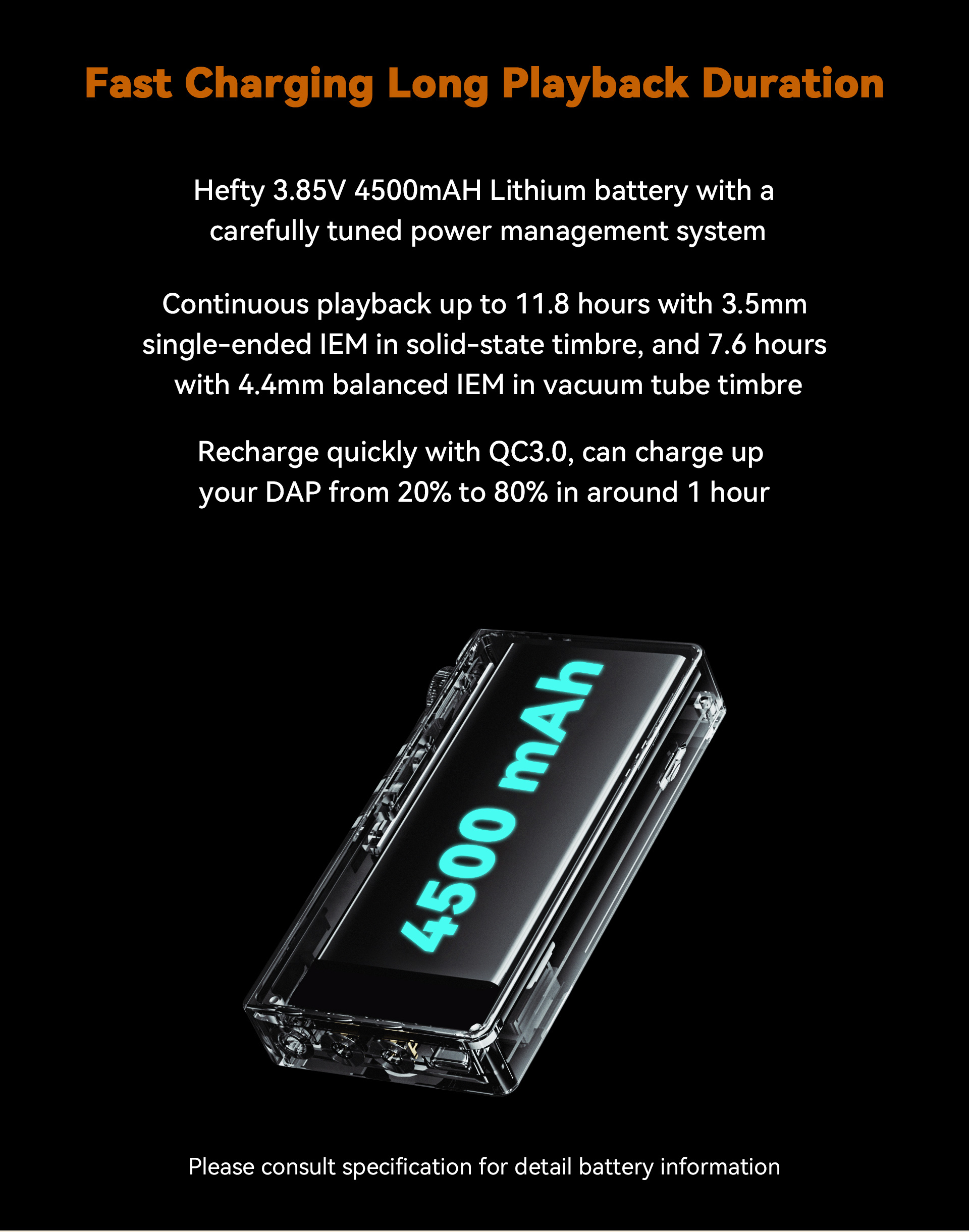 Cayin N3 Ultra beschreibung battery