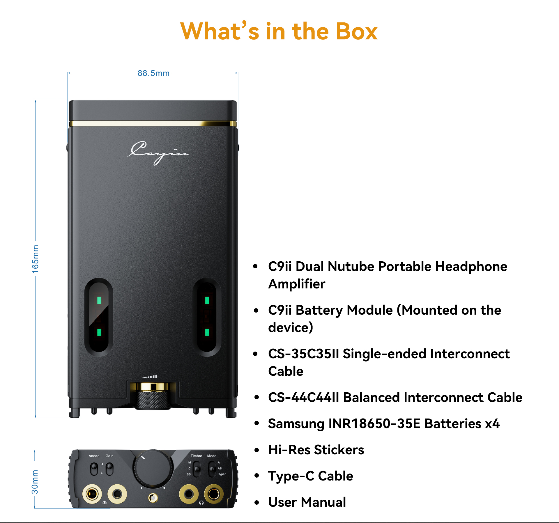 Cayin C9ii headphone amplifier