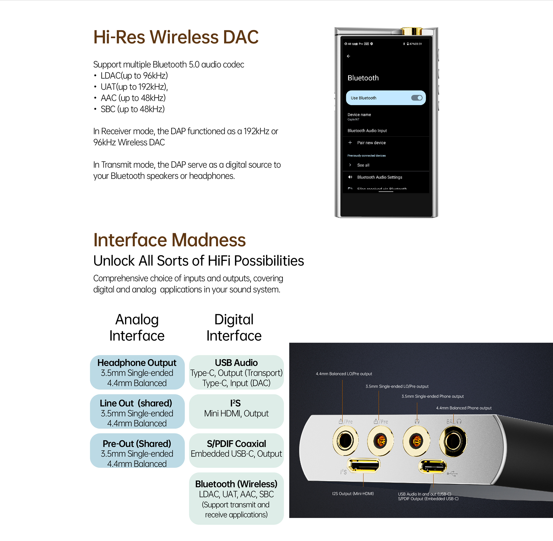 Cayin N7+ Plus High-Resolution-Player Webside data english