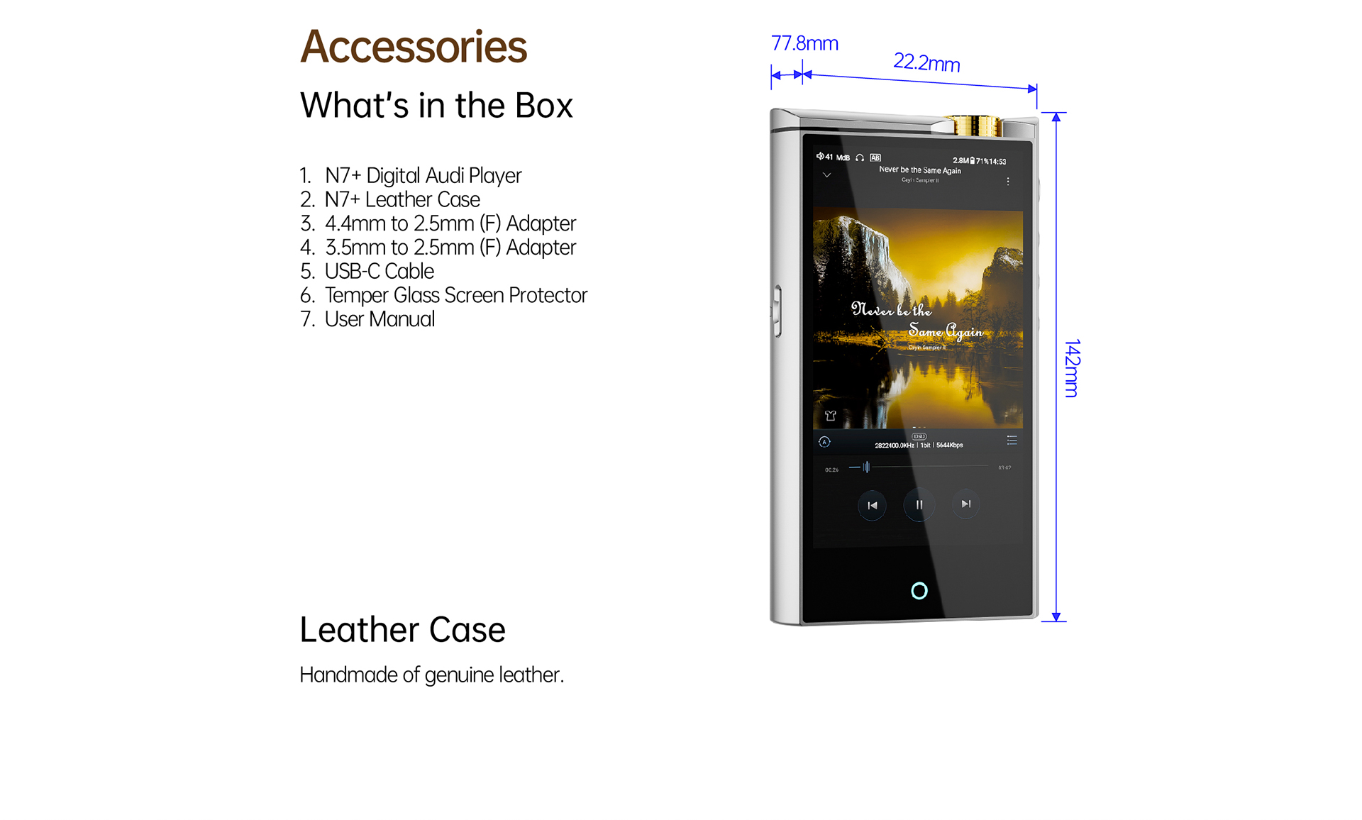 Cayin N7+ Plus High-Resolution-Player Webside data english