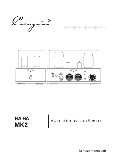 Cayin HA-6A MK2 Titel Bedinungsanleitung