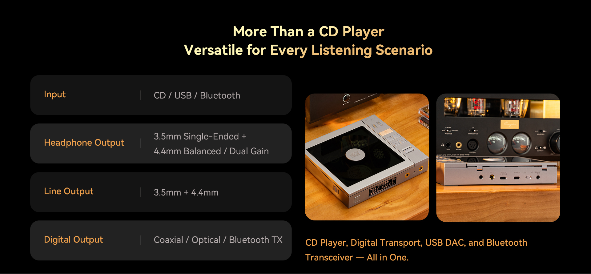 Cayin CP6 CD-Player englische Beschreibung