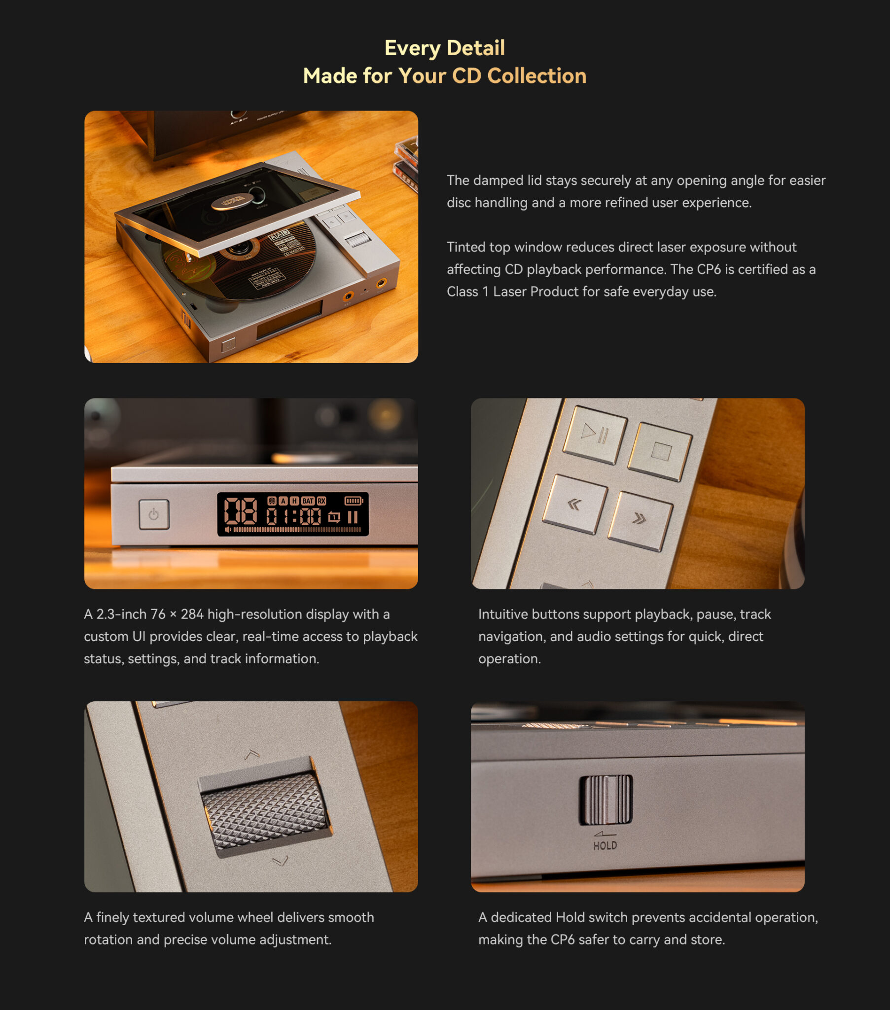 Cayin CP6 CD-Player englische Beschreibung