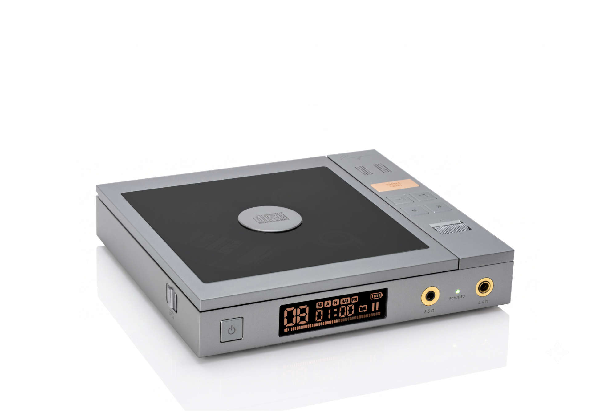 cayin CP6 mobiler Röhren CD-Player seite